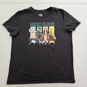 Demon Slayer Black Short Sleeve Cotton T-Shirt Women's L